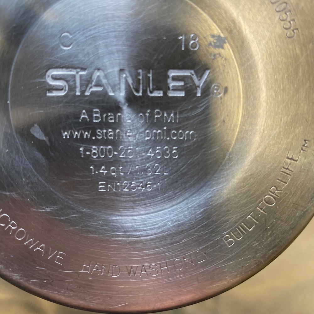 Stanley‎ Classic Vacuum Bottle 1.4 Qt / 1.32L Green Thermos w Handle Cup - Picture 4 of 12
